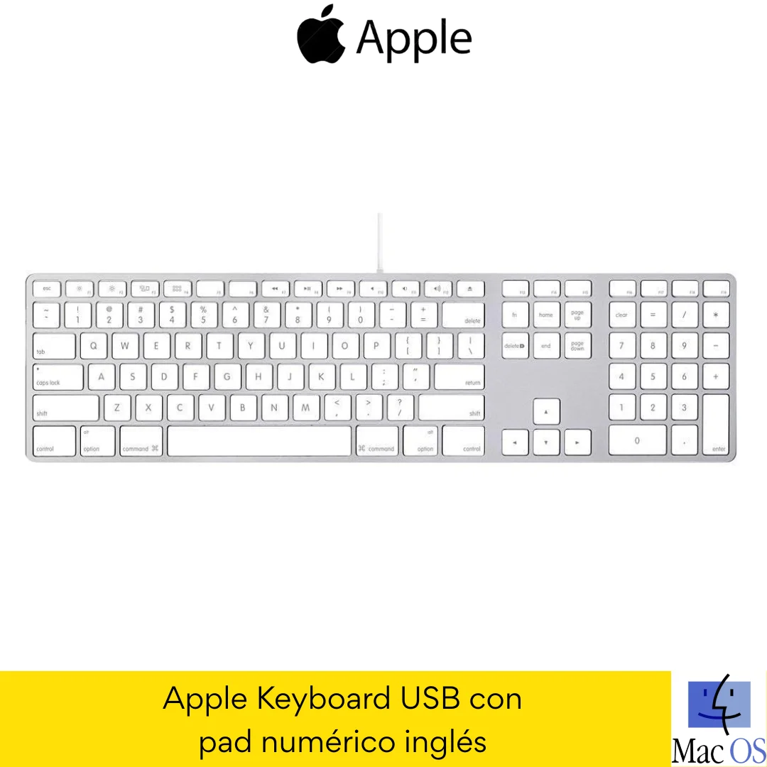 Apple Keyboard / USB / Pad numérico / Inglés